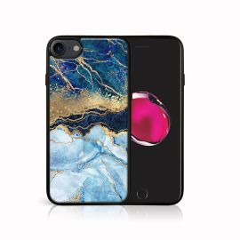 zadný kryt Apple iPhone 7 / iPhone 8 - MY ART Ochranný kryt Apple iPhone SE 2022 / 2020 / 7 / 8 BLUE MARBLE (141)