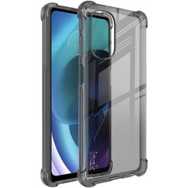 zadný kryt Motorola Moto G51 5G - IMAK Ochranný silikónový kryt + fólia Motorola Moto G51 5G čierny