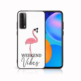 zadný kryt Huawei P Smart 2021 - MY ART Silikónový obal Huawei P Smart 2021 VIBES (128)