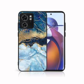 zadný kryt Motorola Edge 40 - MY ART Ochranný kryt pre Motorola Edge 40 BLUE MARBLE (141)