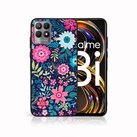 zadný kryt Realme 8i - MY ART Silikónový obal Realme 8i FLORA (038)