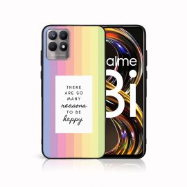 zadný kryt Realme 8i - MY ART Silikónový obal Realme 8i REASONS (040)