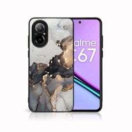zadný kryt Realme C67 - MY ART Ochranný kryt pre Realme C67 GREY MARBLE (140)