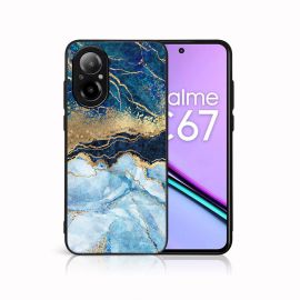zadný kryt Realme C67 - MY ART Ochranný kryt pre Realme C67 BLUE MARBLE (141)