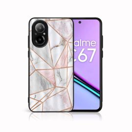zadný kryt Realme C67 - MY ART Ochranný kryt pre Realme C67 PINK MARBLE (143)