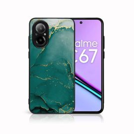 zadný kryt Realme C67 - MY ART Ochranný kryt pre Realme C67 GREEN MARBLE (145)