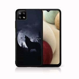 zadný kryt Samsung Galaxy A22 5G - MY ART Silikónový kryt Samsung Galaxy A22 5G WOLF (247)