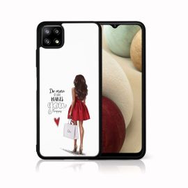 zadný kryt Samsung Galaxy A22 5G - MY ART Silikónový kryt Samsung Galaxy A22 5G RED DRESS (137)