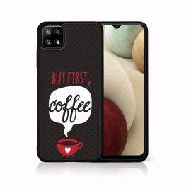 zadný kryt Samsung Galaxy A22 5G - MY ART Silikónový kryt Samsung Galaxy A22 5G COFFEE (056)