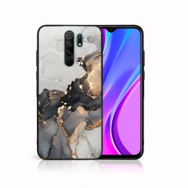 zadný kryt Xiaomi Redmi 9 - MY ART Silikónový obal Xiaomi Redmi 9 GREY MARBLE (140)