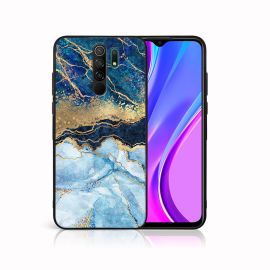zadný kryt Xiaomi Redmi 9 - MY ART Silikónový obal Xiaomi Redmi 9 BLUE MARBLE (141)
