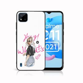 zadný kryt Realme C11 2021 - MY ART Silikónový obal Realme C11 2021 WHATSUP (132)