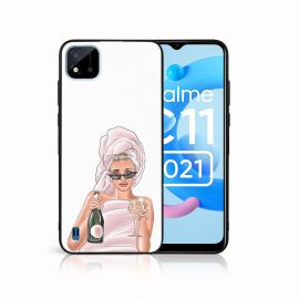 zadný kryt Realme C11 2021 - MY ART Silikónový obal Realme C11 2021 CHAMPAGNE (134)