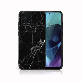 zadný kryt Motorola Moto G72 - MY ART Ochranný kryt pre Motorola Moto G72 BLACK MARBLE (142)