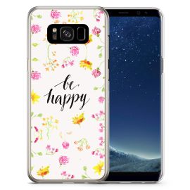 zadný kryt Samsung Galaxy S8 - PROTEMIO MY ART obal Samsung Galaxy S8 BE HAPPY (019)