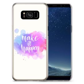 zadný kryt Kryty na mobil - PROTEMIO MY ART obal Samsung Galaxy S8 MAKE IT HAPPEN (014)