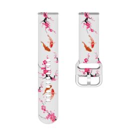 remienok na hodinky Samsung Galaxy Watch5 44mm - ART Silikónový remienok Samsung Galaxy Watch 5 (40mm / 44mm) 5 Pro 45mm SAKURA