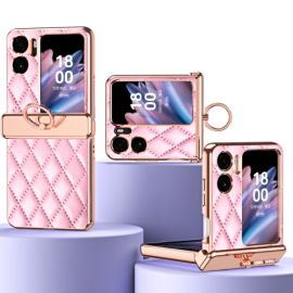 zadný kryt OPPO Find N2 Flip - LATTICE RING Ochranný obal s držiakom OPPO Find N2 Flip ružový