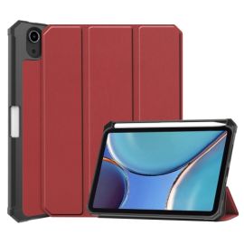 zaklápacie puzdro Apple iPad Mini 2021 - LEATHER Zaklápací obal Apple iPad mini 2021 / iPad mini 2024 tmavočervený