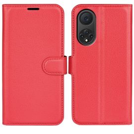 zaklápacie puzdro Huawei Nova 9 - LITCHI Ochranný kryt pre Huawei Nova 9 červený