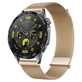 remienok na hodinky Huawei Watch GT 4 46mm - MILANESE Kovový remienok Huawei Watch GT 4 46mm ružovozlatý