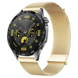 remienok na hodinky Huawei Watch GT 4 46mm - MILANESE Kovový remienok Huawei Watch GT 4 46mm zlatý