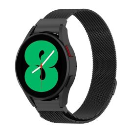 remienok na hodinky Samsung Galaxy Watch5 44mm - MILANESE Kovový remienok Samsung Galaxy Watch 5 (40mm / 44mm) 5 Pro 45mm čierny