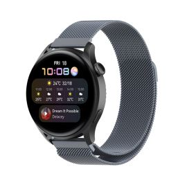 remienok na hodinky Xiaomi Amazfit Balance 2 - MILANESE Kovový univerzálny remienok pre hodinky so šírkou 22mm šedý