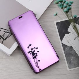 Honor 10 Lite - MIRROR Zaklápací obal Honor 10 Lite / Huawei P Smart 2019 fialový