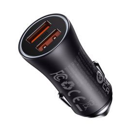 nabíjačka do auta Nabíjačky do auta - BASEUS CGJM 60W Nabíjačka do auta 2x USB čierna