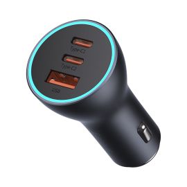 nabíjačka do auta Nabíjačky do auta - BASEUS CGJP010013 65W Nabíjačka do auta 1x USB + 2x USB Type-C čierna