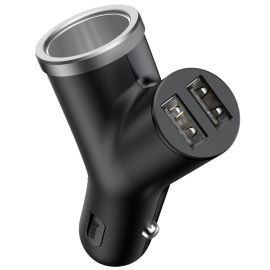 nabíjačka do auta Nabíjačky do auta - Baseus Y-Type Nabíjačka do auta 2x USB čierna