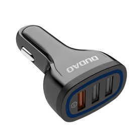 nabíjačka do auta Nabíjačky do auta - DUDAO R7s Nabíjačka do auta 3X USB QuickCharge 3.0 čierna