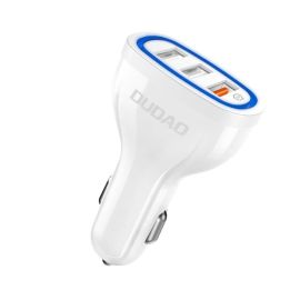 nabíjačka do auta Nabíjačky do auta - DUDAO R7s Nabíjačka do auta 3X USB QuickCharge 3.0 biela