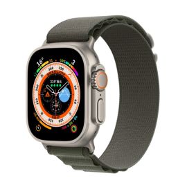 remienok na hodinky Apple Watch 8 45mm - NYLON Vymeniteľný remienok pre Apple Watch Ultra 1 / 2 / 3 (49mm) / 9 / 8 / 7 (45mm) zelený