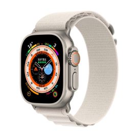 remienok na hodinky Apple Watch 8 45mm - NYLON Vymeniteľný remienok pre Apple Watch Ultra 1 / 2 / 3 (49mm) / 9 / 8 / 7 (45mm) béžový