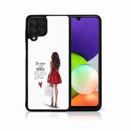 zadný kryt Samsung - MY ART Silikónový kryt Samsung Galaxy A22 RED DRESS (137)