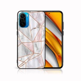 zadný kryt Xiaomi Poco F3 - MY ART Silikónový obal Xiaomi Poco F3 PINK MARBLE (143)