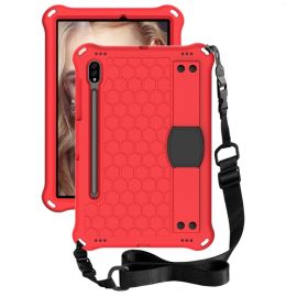 zadný kryt Samsung Galaxy Tab S7 - KIDDO Detský obal pre Samsung Galaxy Tab S8 / Tab S7 červený