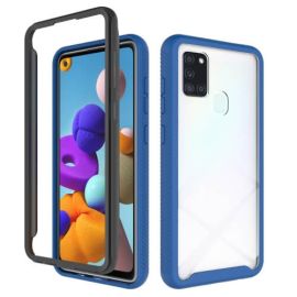 obojstranný kryt Samsung Galaxy A21s - DUAL odolný kryt Samsung Galaxy A21s modrý