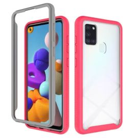 obojstranný kryt Samsung Galaxy A21s - DUAL odolný kryt Samsung Galaxy A21s ružový
