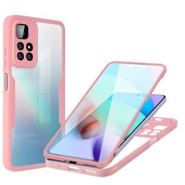 obojstranný kryt Xiaomi Redmi 10 2022 - DUAL Obojstranný kryt s fóliou Xiaomi Redmi 10 ružový