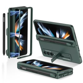 peňaženkové / vyklápacie puzdro Samsung Galaxy Z Fold4 5G - GKK SUPPORT Kryt so stojanom Samsung Galaxy Z Fold4 5G zelený
