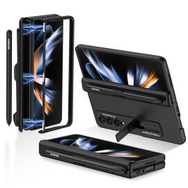 peňaženkové / vyklápacie puzdro Samsung Galaxy Z Fold4 5G - GKK SUPPORT Kryt so stojanom Samsung Galaxy Z Fold4 5G čierny