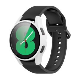 sklo / fólia Samsung Galaxy Watch 4 44mm - Ochranný kryt s tvrdeným sklom pre Samsung Galaxy Watch 4 44mm biely