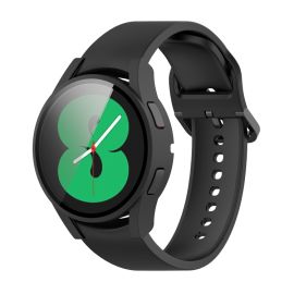 sklo / fólia Samsung Galaxy Watch 4 40mm - Ochranný kryt s tvrdeným sklom pre Samsung Galaxy Watch 4 40mm čierny