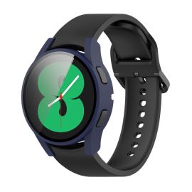 sklo / fólia Samsung Galaxy Watch 4 44mm - Ochranný kryt s tvrdeným sklom pre Samsung Galaxy Watch 4 44mm modrý