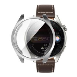 obal na hodinky Huawei Watch 3 Pro - Ochranný obal Huawei Watch 3 Pro strieborný