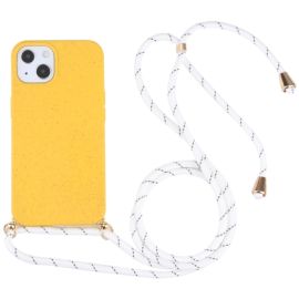 zadný kryt Apple iPhone 13 mini - ROPE Kryt so šnúrkou Apple iPhone 13 mini žltý