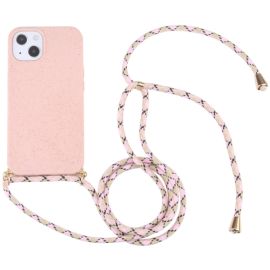 zadný kryt Apple iPhone 13 mini - ROPE Kryt so šnúrkou Apple iPhone 13 mini ružový